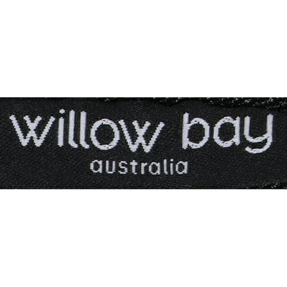 ウィローベイ ポーチ レディース ブランド WILLOWBAY リストレットクラッチ クラッチバッグ BLACK DENIM WB-9731