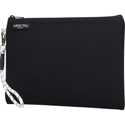 ウィローベイ ポーチ レディース ブランド WILLOWBAY ウィローベイラージブティックポーチ クラッチバッグ BLACK WB-9739
