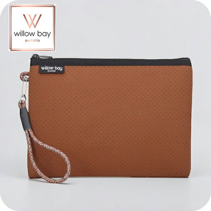 ウィローベイ ポーチ レディース ブランド WILLOWBAY ウィローベイラージブティックポーチ クラッチバッグ CINNAMON WB-9742