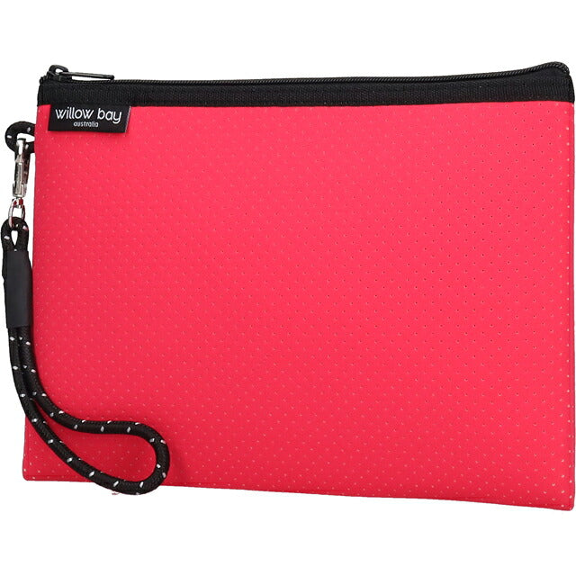 ウィローベイ ポーチ レディース ブランド WILLOWBAY ウィローベイラージブティックポーチ クラッチバッグ FUCHSIA PINK WB-9743