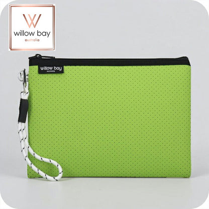 ウィローベイ ポーチ レディース ブランド WILLOWBAY ウィローベイラージブティックポーチ クラッチバッグ LIME WB-9744