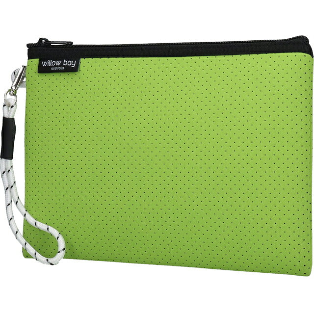 ウィローベイ ポーチ レディース ブランド WILLOWBAY ウィローベイラージブティックポーチ クラッチバッグ LIME WB-9744