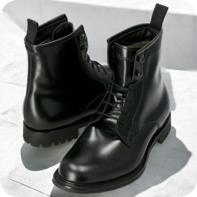 チャーチ ビジネスシューズ メンズ ブランド Church レザー WICK FUR ブラック WICKFUR9NH-F0AAB-7-5