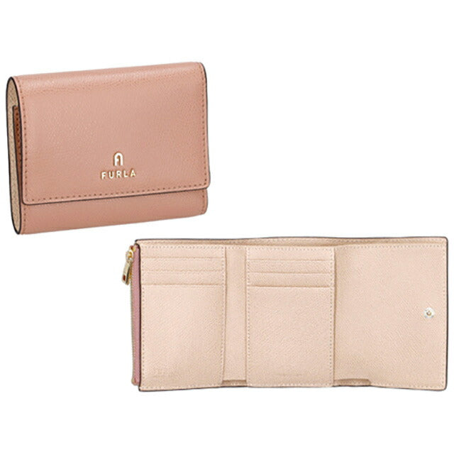 FURLA 三つ折り財布 ピンクベージュ FURLA フルラ FULRA 三つ折り財布 （ピンクベージュ