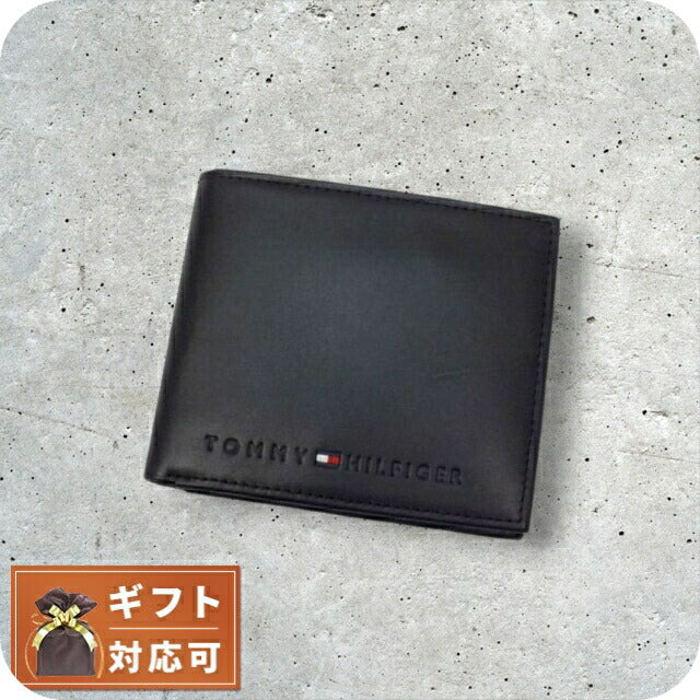 トミーヒルフィガー TOMMY HILFIGER 二つ折り 短財布 0096-4859-01 (31TL25X005-001) ブラック ブラック WQ00005538