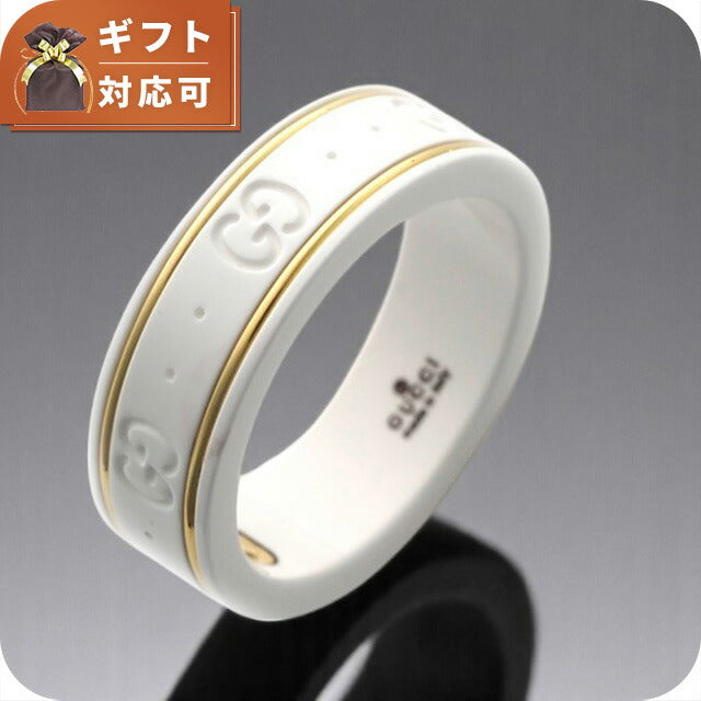 グッチ GUCCI メンズ リング 指輪 JP14号 325964-J85V5/8062/15 ホワイト ホワイト WQ00008960
