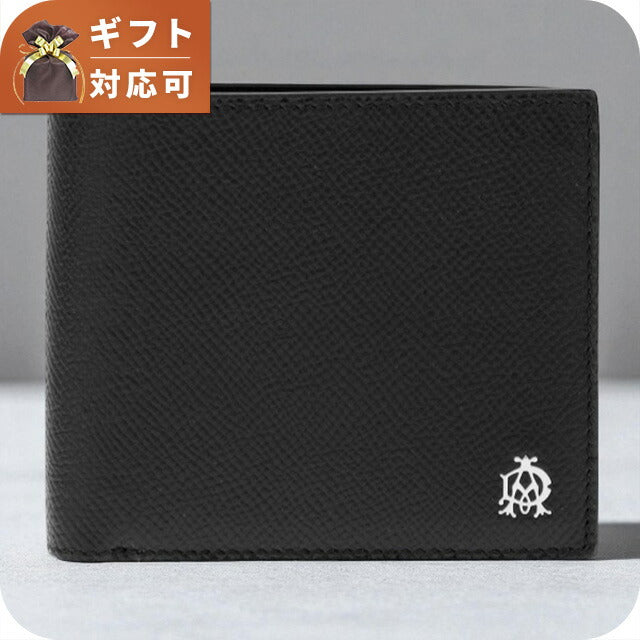 ダンヒル DUNHILL メンズ 二つ折り 短財布 L2AC32A (19F2C32CA 001 BK) カドガン ブラック ブラック WQ00016471