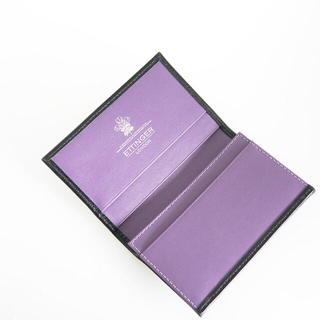 エッティンガー ETTINGER ロイヤルコレクション カードケース 名刺入れ メンズ ST143JR-PURPLE ブラック ブラック WQ00024246
