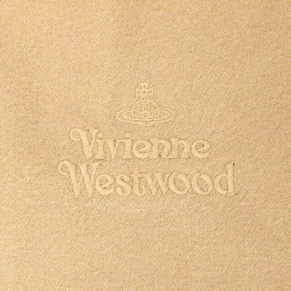 ヴィヴィアンウエストウッド VIVIENNE WESTWOOD マフラー ストール オーブロゴ 刺繍 無地 メンズ レディース C401-BEIGE WQ00024323