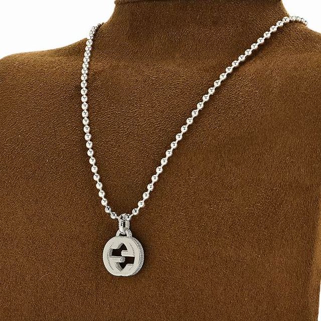 GUCCI ネックレス レディース 479219-J8400-8106 グッチ GUCCI ネックレス 479219 J8400 8106 インターロッキング