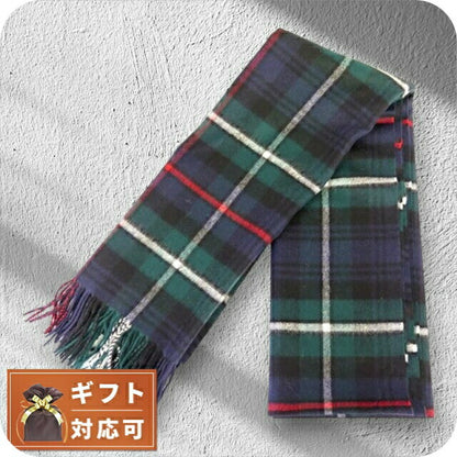 ジョンストンズ JOHNSTONS マフラー WA000056 KU0309 グリーン ネイビー MACKENZIE グリーン WQ00030204