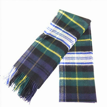 ジョンストンズ JOHNSTONS マフラー WA000056 KU0312 グリーン ホワイト DRESS GORDON グリーン WQ00030205