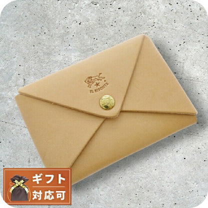イルビゾンテ IL BISONTE カードケース メンズ レディース scc031-pg0001-na106 c0854-p-120 54-1-5432404293 ベージュ ヌメ WQ00030603
