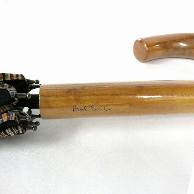 ポールスミス PAUL SMITH 長傘 M1A-UMBW-ATRIM-92A メンズ ブラック マルチカラー WQ00032511