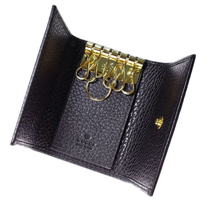 グッチ GUCCI キーケース レディース 456118-CAO0G-1000 ブラック WQ00035206
