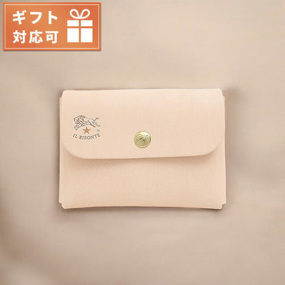 イルビゾンテ IL BISONTE カードケース メンズ レディース SCC032-PG0001-NA106 (C0855-P-120) ベージュ ヌメ WQ00035753