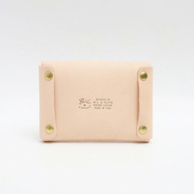 イルビゾンテ IL BISONTE カードケース メンズ レディース SCC032-PG0001-NA106 (C0855-P-120) ベージュ ヌメ WQ00035753