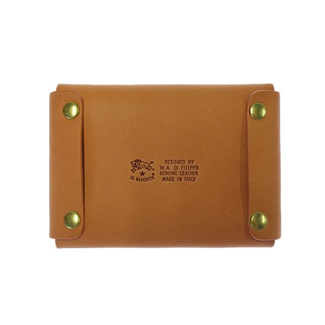 イルビゾンテ IL BISONTE カードケース メンズ レディース SCC032-PG0001-CA101 (C0855-P-145) キャメル WQ00035756