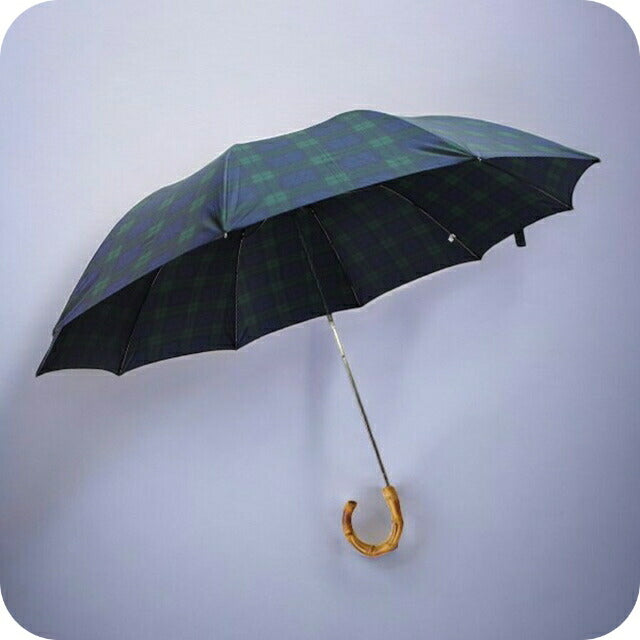 フォックスアンブレラズ FOX UMBRELLAS 折畳傘 メンズ TEL4-BKTA グリーン ネイビー チェック柄 WQ00036912