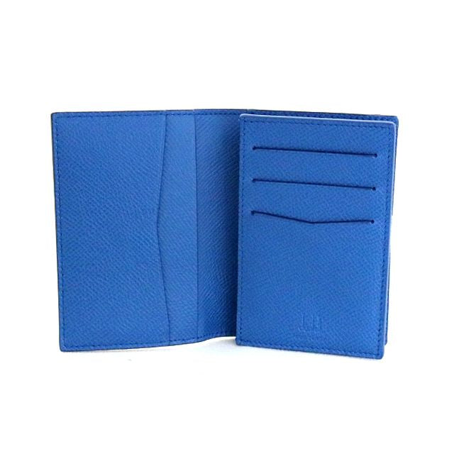 ダンヒル DUNHILL 名刺入れ カードケース メンズ 18F2470CA410 カドガン CADOGAN ネイビー ライトブルー WQ00038332