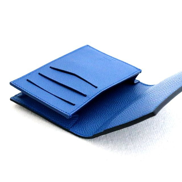 ダンヒル DUNHILL 名刺入れ カードケース メンズ 18F2470CA410 カドガン CADOGAN ネイビー ライトブルー WQ00038332