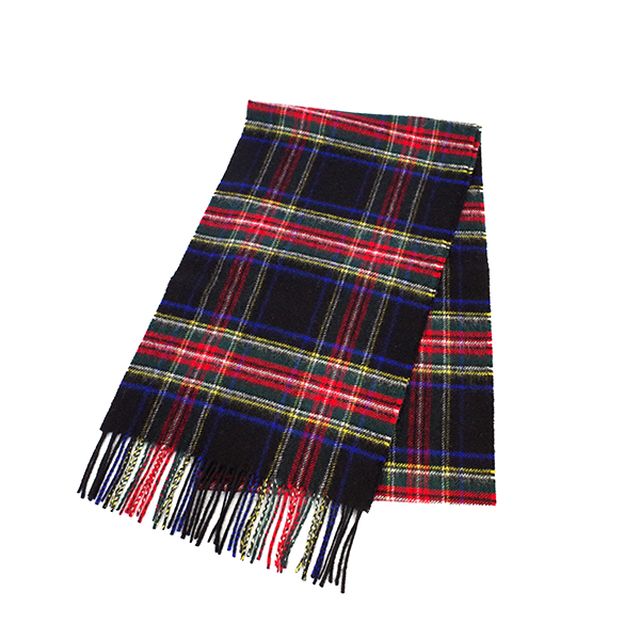 ジョンストンズ JOHNSTONS マフラー WA000016KU0324 BLACK STEWART ブラックスチュアート WQ00038576