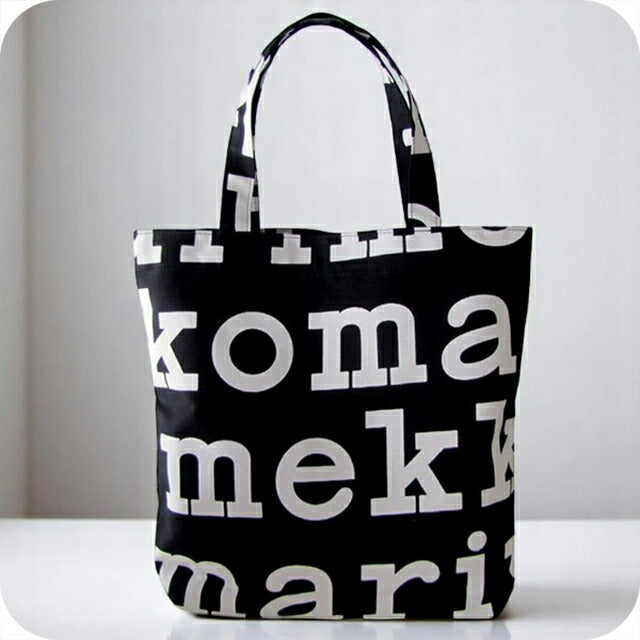 マリメッコ MARIMEKKO トートバッグ レディース 047312-911 LOGO NOTKO ブラック WQ00038622