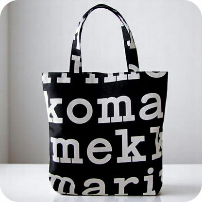 マリメッコ MARIMEKKO トートバッグ レディース 047312-911 LOGO NOTKO ブラック WQ00038622