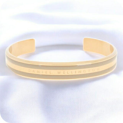 ダニエルウェリントン DANIEL WELLINGTON バングル ブレスレット レディース DW00400011 CLASSIC BRACELET DESERT SAND M ローズゴールド グレー WQ00039452