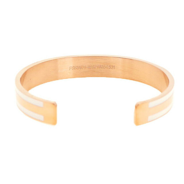 ダニエルウェリントン DANIEL WELLINGTON バングル ブレスレット レディース DW00400067 CLASSIC SLIM BRACELET SATIN WHITE M ローズゴールド ホワイト WQ00039456