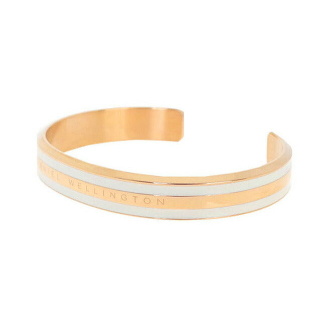 ダニエルウェリントン DANIEL WELLINGTON バングル ブレスレット レディース DW00400069 CLASSIC SLIM BRACELET SATIN WHITE S ローズゴールド ホワイト WQ00039457