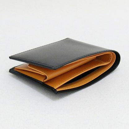 エッティンガー ETTINGEＲ 二つ折り財布 メンズ BH141JR BLACK ブライドルハイド BRIDLE HIDE ブラック イエロー WQ00039460
