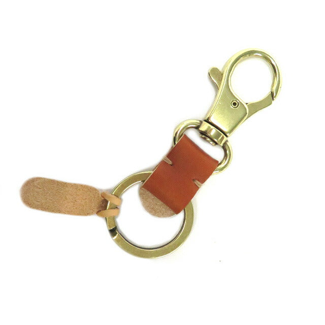イルビゾンテ IL BISONTE キーリング SKH016-PG0001-CA101-B (C0551-P-145) メンズ レディース キャメル 【金具：ゴールド】 WQ00040294