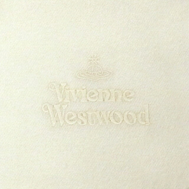 ヴィヴィアンウエストウッド VIVIENNE WESTWOOD マフラー ストール オーブロゴ 刺繍 無地 メンズ レディース A401-WHITE WQ00040734