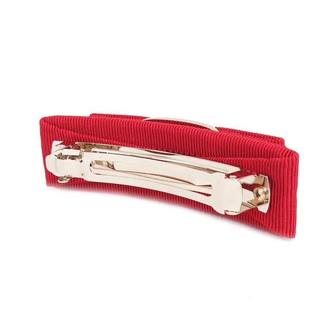 フェラガモ FERRAGAMO バレッタ レディース 342019-495451 ヴァラ リボン GOLD レッド WQ00041243