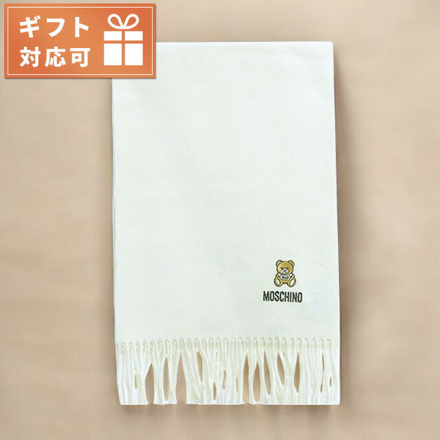 モスキーノ MOSCHINO マフラー レディース M5293 50124 002 アイボリー ホワイト WQ00041373
