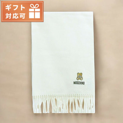 モスキーノ MOSCHINO マフラー レディース M5293 50124 002 アイボリー ホワイト WQ00041373