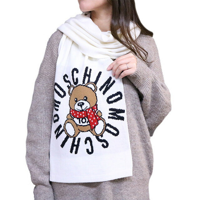 美品 ✧*。 MOSCHINO マフラー✧*。 モスキーノ MOSCHINO マフラー レディース M2333 30673 009
