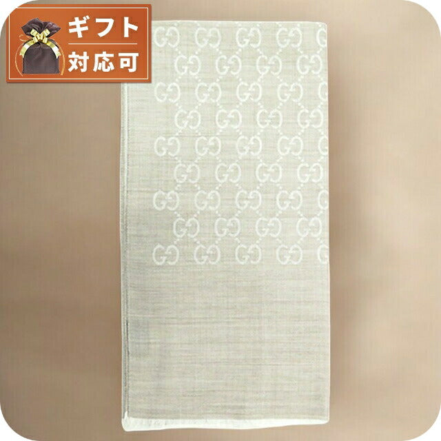 グッチ GUCCI ストール マフラー ロゴ GG メンズ レディース 165904 3G646 9500 ライトベージュ WQ00041482