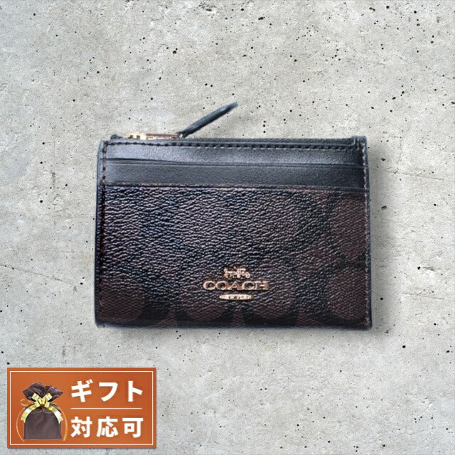 コーチ COACH コインケース パスケース F88208 IMAA8 レディース アウトレット シグネチャー ブラウン ブラック WQ00041653