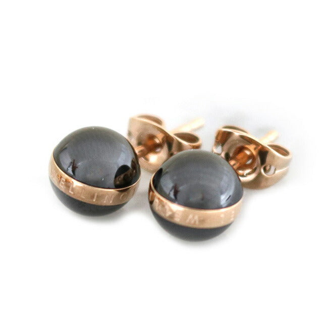 ダニエルウェリントン DANIEL WELLINGTON ピアス レディース DW00400151 アスピレーションイヤリング ブラック ローズゴールド WQ00041846