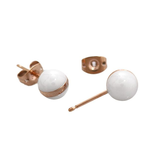 ダニエルウェリントン DANIEL WELLINGTON ピアス レディース DW00400152 アスピレーションイヤリング ホワイト ローズゴールド WQ00041847