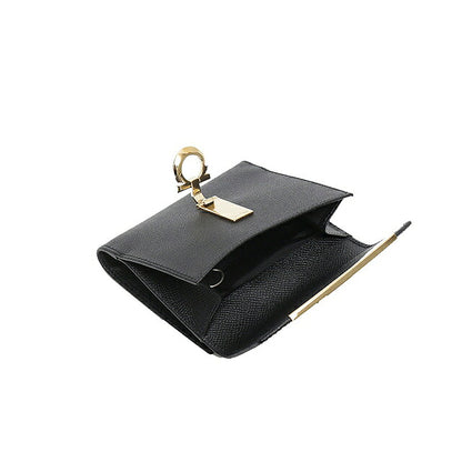 フェラガモ FERRAGAMO 二つ折り財布 二折財布 22C-877-0673998 ガンチーニ レディース ウォレット ブラック WQ00042557