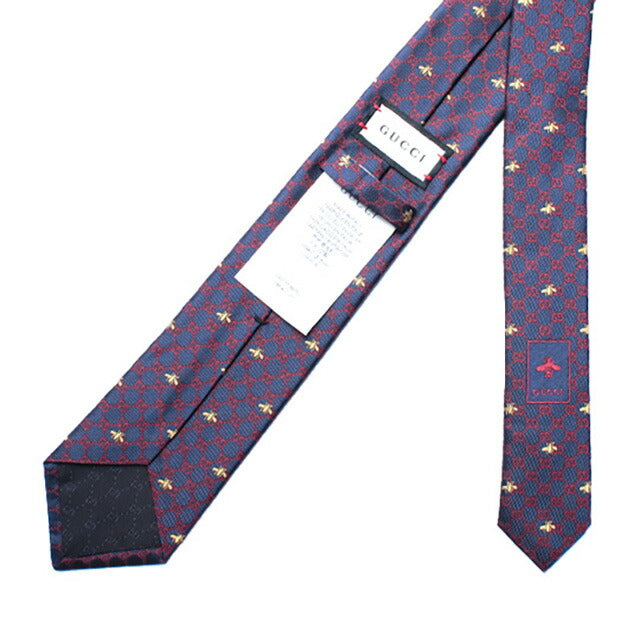 【新品】GUCCI グッチ　GG ネクタイ　グッチ　ネクタイ　箱付き グッチ GUCCI ネクタイ 545078-4E002-4174 メンズ TIE GIBI ネイビー
