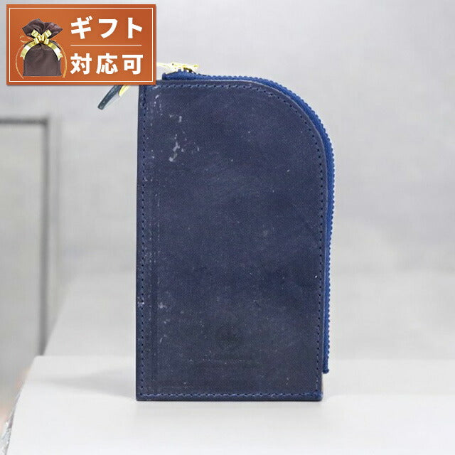 グレンロイヤル GLENROYAL カードポケット付きラウンド ジップキーケース 03-6255 メンズ レディース ダークブルー WQ00042755