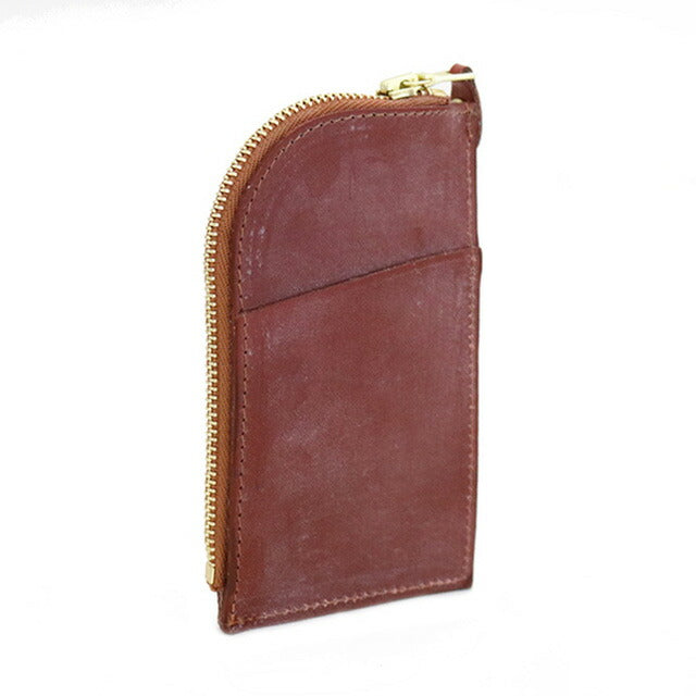 グレンロイヤル GLENROYAL カードポケット付きラウンド ジップキーケース 03-6255 メンズ レディース ブラウン WQ00042756