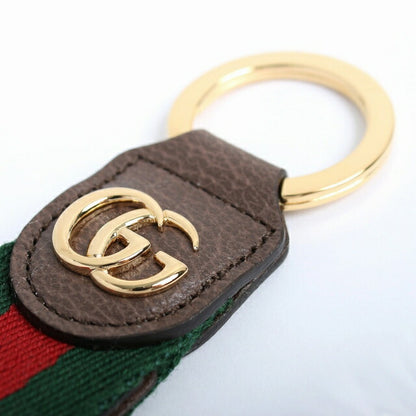 グッチ GUCCI キーリング 523161-HE2NG-8742 レディース GGロゴ VRV NEW ACERO ブラウン グリーン レッド WQ00043631