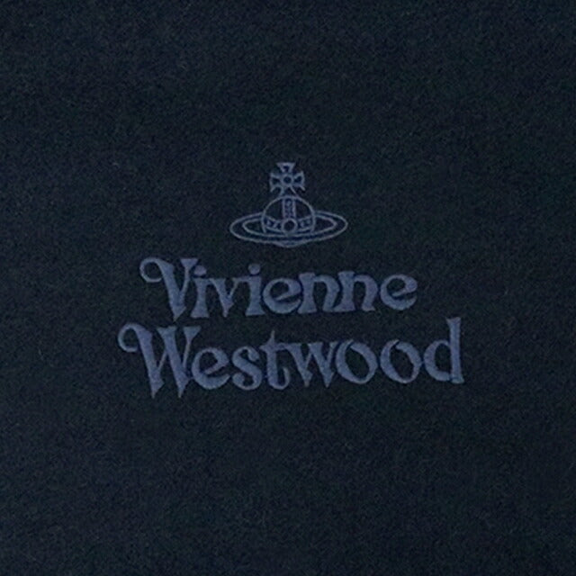 ヴィヴィアンウエストウッド VIVIENNE WESTWOOD マフラー ストール オーブロゴ 刺繍 無地 メンズ レディース K410-NAVYBLUE WQ00043888