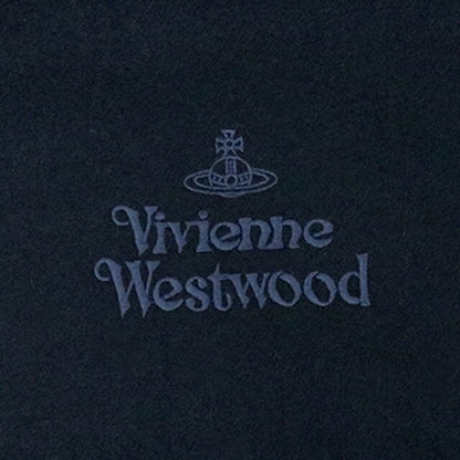 ヴィヴィアンウエストウッド VIVIENNE WESTWOOD マフラー ストール オーブロゴ 刺繍 無地 メンズ レディース K410-NAVYBLUE WQ00043888