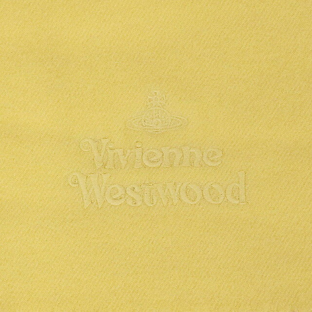 ヴィヴィアンウエストウッド VIVIENNE WESTWOOD マフラー ストール オーブロゴ 刺繍 無地 メンズ レディース E401-YELLOW WQ00043890